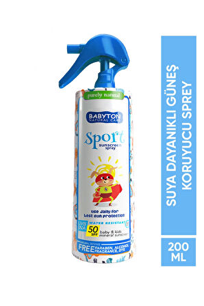 Babyton Suya Dayanıklı Güneş Sprey 50 SPF 200 ml