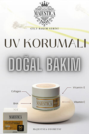 UV Korumalı (SPF 50) Leke Karşıtı, Aydınlatıcı ve Cilt Beyazlatıcı Yüz Krem 50 ml