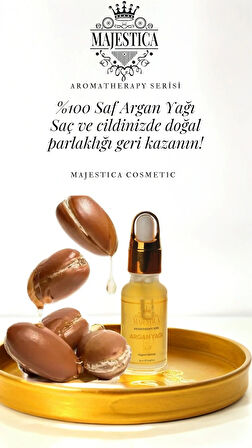 %100 Saf Ve Doğal Argan Yağı 20 Ml, Saç Ve Vücut Onarıcı Bakım Yağı