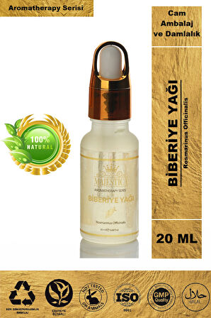 Biberiye Yağı 20 Ml, %100 Saf Ve Doğal, Saç Bakım Yağı. Güçlü Ve Sağlıklı Uzayan Saçlar