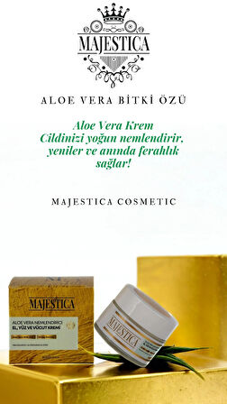 Aloevera Nemlendirici ve Ferahlatıcı El, Yüz ve Vücut Kremi 50 ml