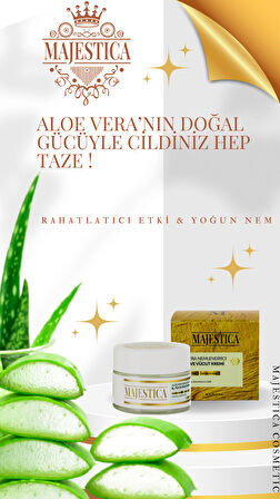 Aloevera Nemlendirici ve Ferahlatıcı El, Yüz ve Vücut Kremi 50 ml