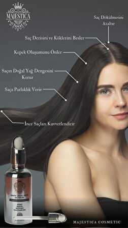 50 ml Saç Bakım Yağı, 14 Bileşen, Hızlı Uzayan Saçlar Ve Dökülme Karşıtı, Argan Yağı, Biotin