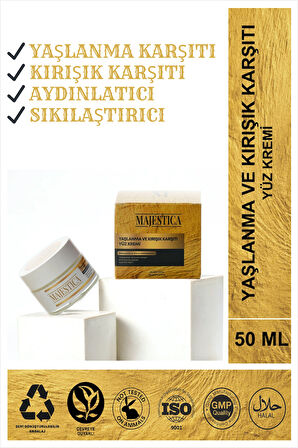 Yaşlanma ve Kırışık Karşıtı Yüz Kremi 50 ml