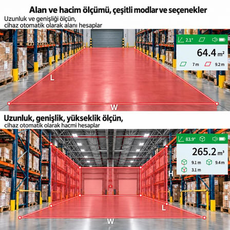 KOBB KBL1500 1500Mt 3.7V Li-ion LCD Ekran Şarjlı Profesyonel Optik Dürbünlü Golf Lazer Metre