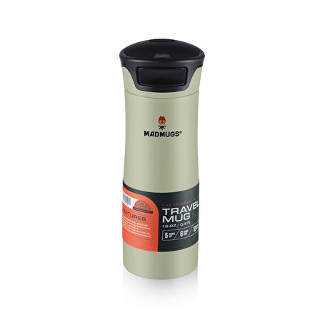 MADMUGS TM-TA-003 Travel Mug Termos Bardak 0,47lt-Yeşil