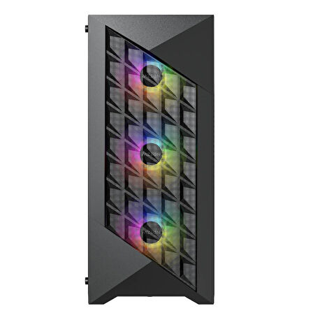 FAZEON F8 650W 80+ Bronze Tempered Glass Mesh 4x ARGB Fanlı USB 3.0 E-ATX Bilgisayar Kasası