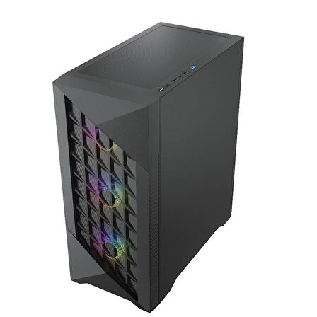 FAZEON F8 650W 80+ Bronze Tempered Glass Mesh 4x ARGB Fanlı USB 3.0 E-ATX Bilgisayar Kasası