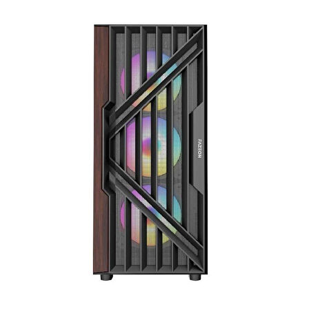 FAZEON F9 650W 80+ Bronze Tempered Glass Mesh 4x RGB Fanlı USB 3.0 E-ATX Bilgisayar Kasası