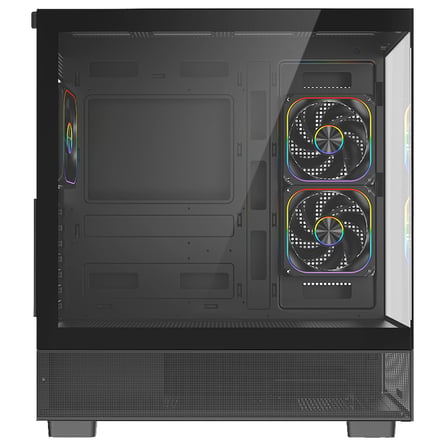 FAZEON F17 750W 80+ Bronze Tempered Glass Mesh 3x ARGB Fanli USB 3.0 Siyah ATX Bilgisayar Kasasi