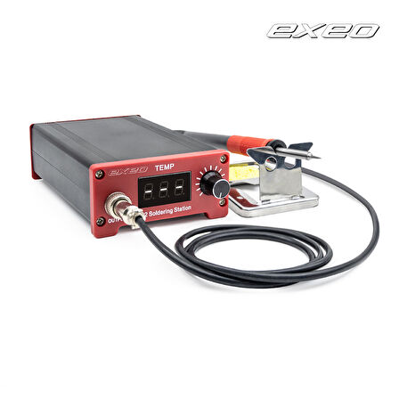 Exeo T12 Dijital Isı Ayarlı Havya Lehimleme İstasyonu Makinası 75W