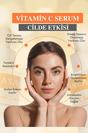 C Vitamini Serumu – Aydınlatıcı & Cilt Tonu Eşitleyici Yüz Serumu (30 ML)