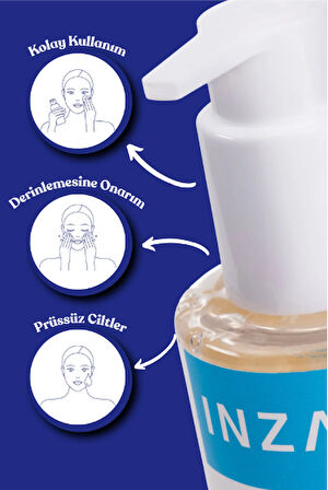 INZA Arındırıcı Temizleyici Jel 200 ml – Niacinamide + Arbutin – Yağ Dengesi & Gözenek Temizleyici