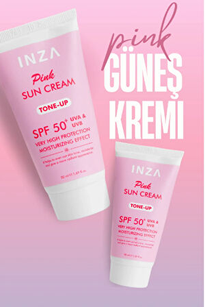 Pembe Güneş Kremi Leke Karşıtı Ve Cilt Tonu Eşitleyen Spf 50