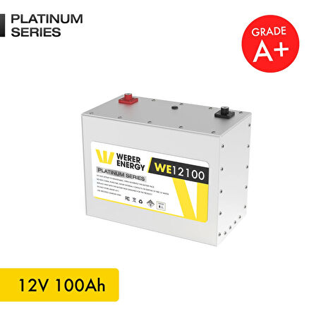 12V 100Ah LiFePO4 Platinum Series Bluetooth'lu Lityum Demir Fosfat Akü