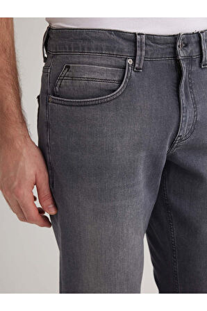 Alex 196 NORMAL BEL GRİ TAPARED SLIM JEANS ERKEK