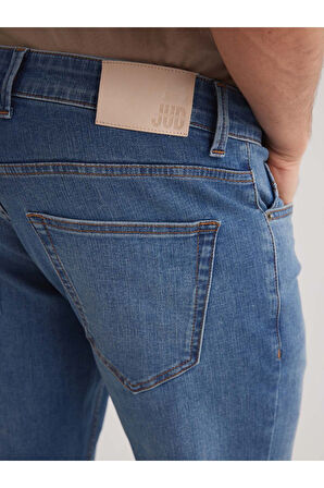 Alex 116 NORMAL BEL MAVİ TAPARED SLIM JEANS ERKEK