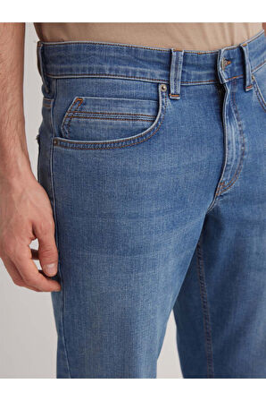 Alex 116 NORMAL BEL MAVİ TAPARED SLIM JEANS ERKEK