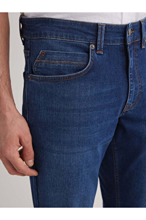 Alex 102 NORMAL BEL MAVİ TAPARED SLIM JEANS ERKEK