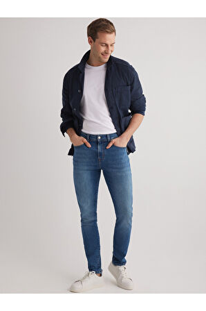 Jack 126 NORMAL BEL MAVİ SKINNY JEANS ERKEK