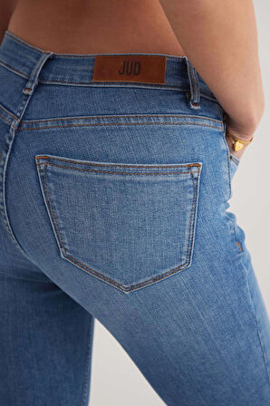 Miranda 156 NORMAL BEL MAVİ SKINNY JEANS KADIN