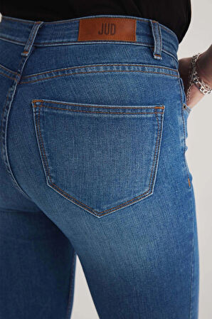 Miranda 126 NORMAL BEL MAVİ SKINNY JEANS KADIN