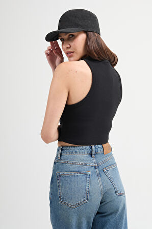 Cultivo 82002 Siyah Kadın Basic Crop Atlet