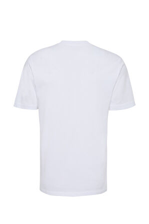 Eduardo 84004 Regular Fit Baskılı Beyaz Erkek Basic T-Shirt