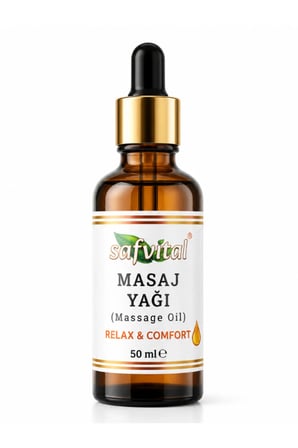 Masaj Yağı Rahatlatıcı Aromatik 50 ml Vücut Bakım ve Gevşeme Destekleyici Profesyonel Formüllü Bakım Yağı