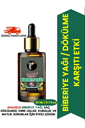 Biberiye Uçucu Yağı 3'lü (%100 SAF VE DOĞAL) Dökülme Önleyici Etki (3X20 ML)