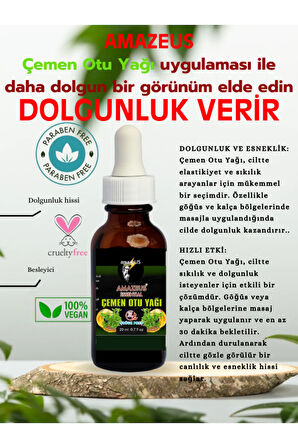 ÇEMEN OTU YAĞI (%100 SAF VE DOĞAL) BESLEYİCİ ETKİ 20 ML / 0.7 fl oz