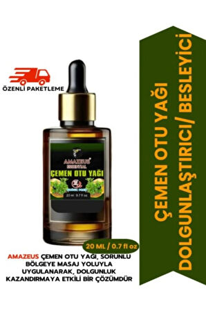 Çemen Otu Yağı 2'li (%100 SAF VE DOĞAL) Besleyici Etki (2*20 ML / 0.7 FL OZ) **avantajlı Ürün**