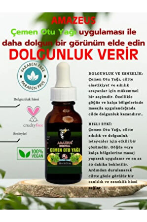 Çemen Otu Yağı 2'li (%100 SAF VE DOĞAL) Besleyici Etki (2*20 ML / 0.7 FL OZ) **avantajlı Ürün**