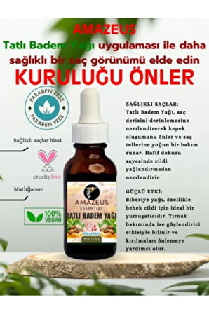 Tatlı Badem Yağı Seti (150ML) - Vegan / Kaş Kirpik Fırçası & Spreyli - Parabensiz, Katkısız