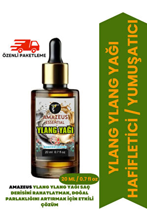 YLANG YLANG YAĞI (%100 SAF VE DOĞAL) BESLEYİCİ ETKİ 20 ML / 0.7 fl oz