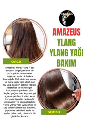 YLANG YLANG UÇUCU YAĞI 3'LÜ (%100 SAF VE DOĞAL) BESLEYİCİ ETKİ 3X20 ML / 2.03 Fl Oz