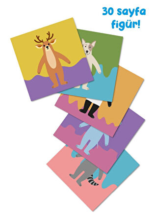 Giydir ve Süsle Ormanda Parti Var Sticker Etkinlik Kitabı