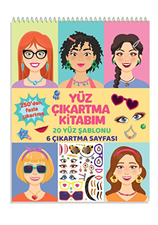 Makyaj & Yüz Tasarım Sticker Kitabı – 20 Sayfa Figür + 6 Sayfa Sticker