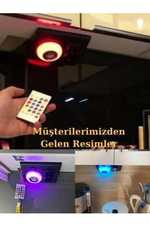 Masfitech Tezgah Altı Bluetooth Müzik Çalar Priz Uzatma Kablolu Siyah