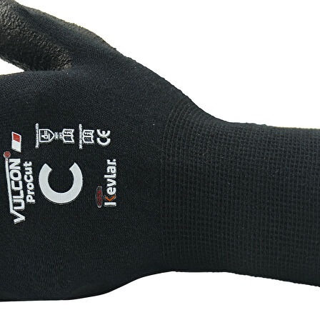 Vulcan ProCut C Seviye Kesilmeye Dirençli Eldiven 9 Numara 10 Çift Paket