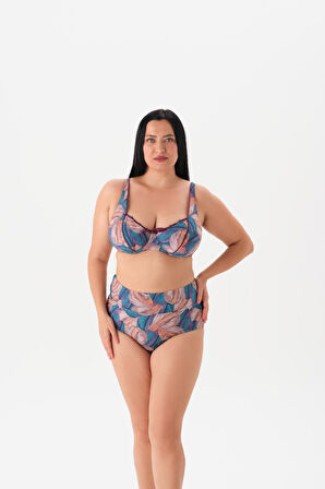 4021BK BALENLİ TOPARLAYICI BİKİNİ TK. Somon