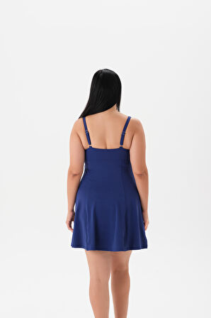 4043MY ELBİSELİ MAYO Lacivert