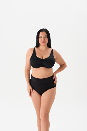 4055BK BALENLİ TOPARLAYICI BİKİNİ TK. Siyah