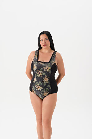 4117MY KARE YAKA MAYO Siyah