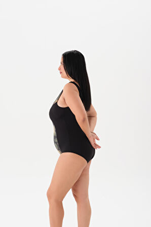 4117MY KARE YAKA MAYO Siyah