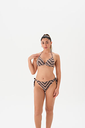 4135BK ÜÇGEN BİKİNİ TK. Kahverengi