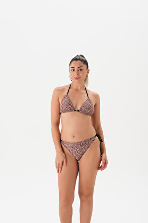4354BK KÜÇÜK ÜÇGEN BİKİNİ TK. Kahverengi