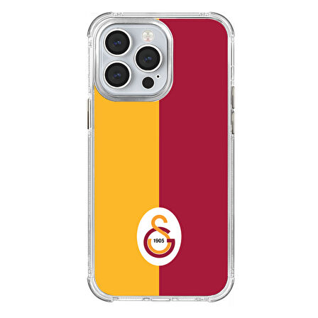 iPhone 13 Pro Galatasaray Parçalı Logo Şeffaf Telefon Kılıfı