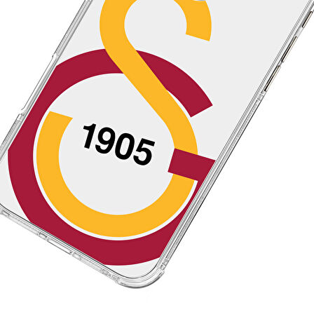 iPhone 16 Pro Galatasaray Büyük Logo Şeffaf Telefon Kılıfı