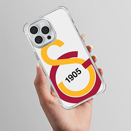 iPhone 16 Pro Galatasaray Büyük Logo Şeffaf Telefon Kılıfı